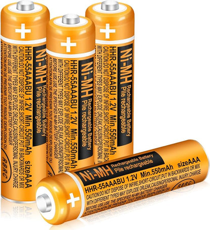 4 Pack HHR-55AAABU NI-MH Rechargeable Battery by TrianglePower