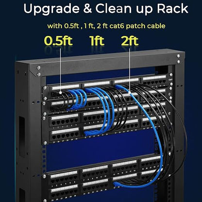 Rapink Patch Cables Cat6 0.5ft, Ethernet Patch Cable 10G, Cat 6 Patch Cable - Image 5