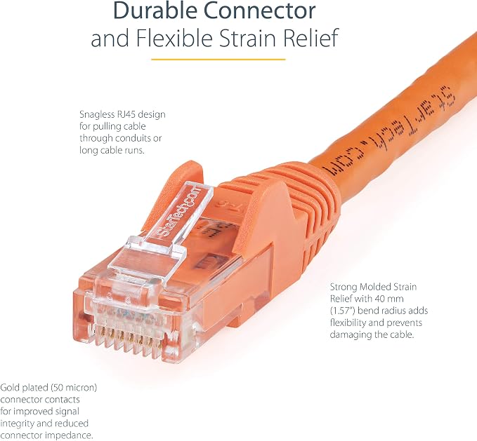 StarTech 7ft CAT6 Ethernet Cable - Image 3