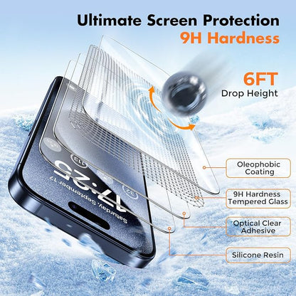 UNBREAKcable Screen Protector for iPhone 15 Pro Max Shatterproof Tempered Glass - Image 4