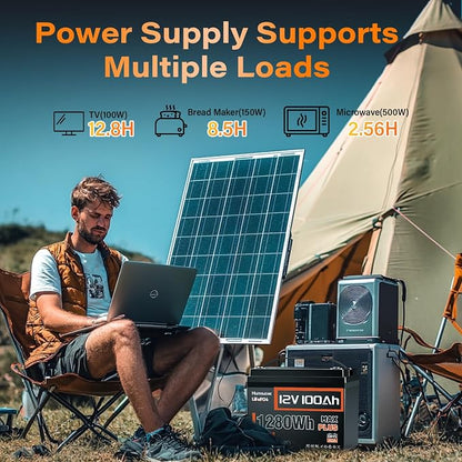 12V 100Ah LiFePO4 Battery MAX PLUS 4 Pack - Image 4