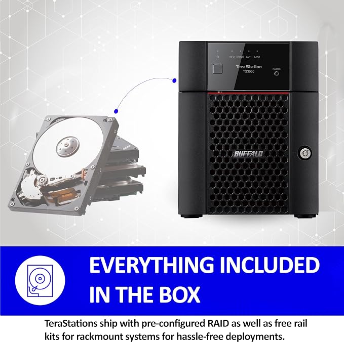 BUFFALO TeraStation 3430DN 4-Bay 4TB Desktop Small-Med Business NAS w/Hard - Image 4