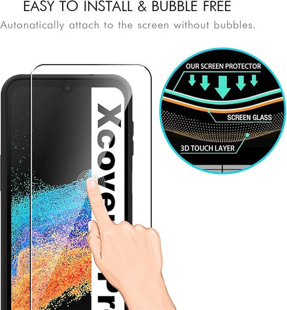 for Samsung Galaxy Xcover 6 Pro Screen Protector Tempered Glass flim+Galaxy - Image 4