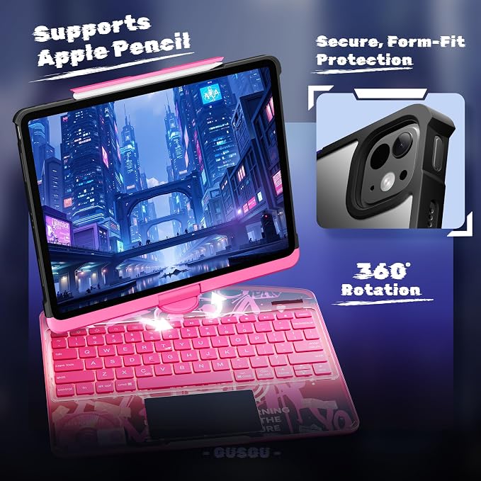 KITONE Transparent Case with Wireless Keyboard only - Image 3
