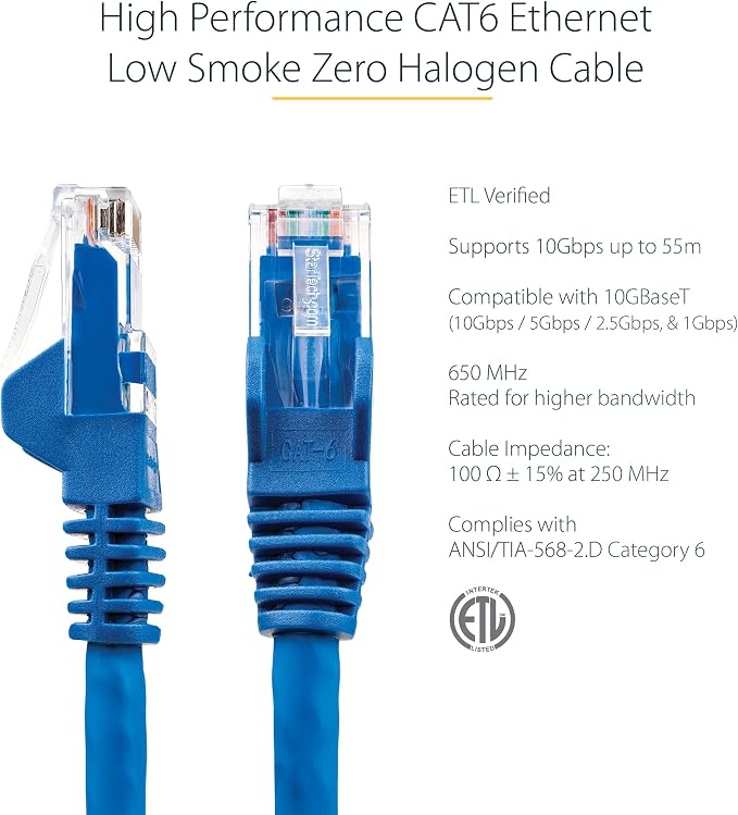 StarTech.com 1ft CAT6 Ethernet Cable - Image 2