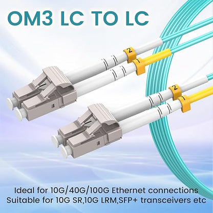 SpeedyCables- LC to LC Fiber Patch Cable 0.5m/1.6ft 6-Pack, OM3 Multimode - Image 5