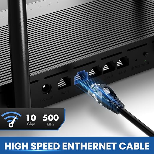 Cat 6 Ethernet Cable 30 Ft 2 Pack, Cat 6 Cable Outdoor&Indoor, High Speed - Image 2