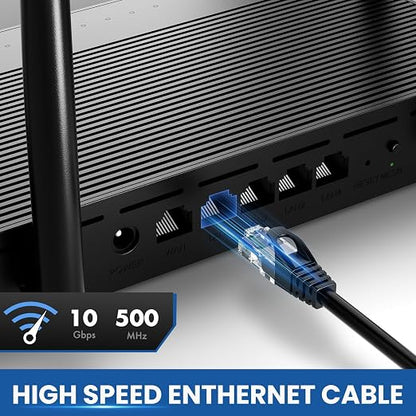 Cat 6 Ethernet Cable 30 Ft 2 Pack, Cat 6 Cable Outdoor&Indoor, High Speed - Image 2