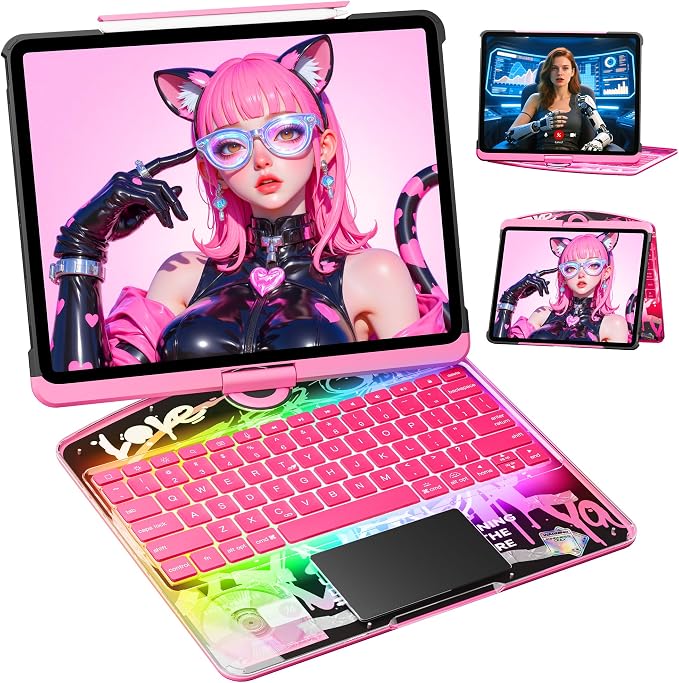 KITONE Transparent Case with Wireless Keyboard only by Unknown