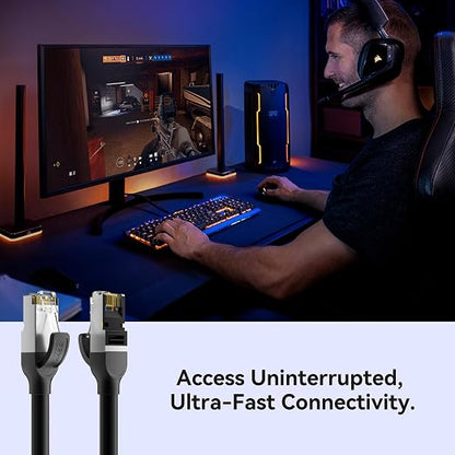 BENFEI Cat 7 Ethernet Cable 30FT, 10Gbps 600MHz High Speed RJ45 LAN Network - Image 8