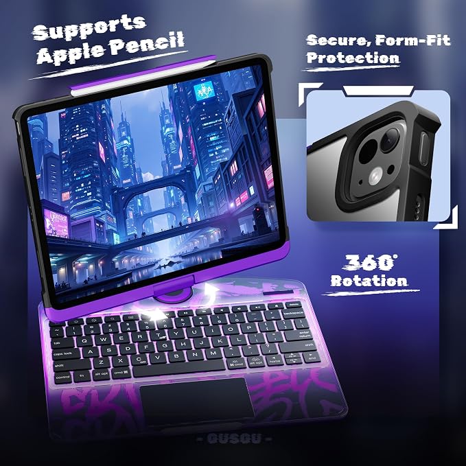 KITONE Transparent Case with Wireless Keyboard only - Image 3