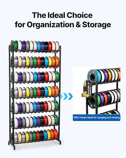 VEVOR 3D Printer Filament Storage Rack, 7 Tier Heavy Duty Storage Shelves - Image 6