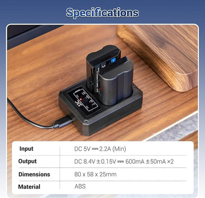JJC BLH-1 Battery Charger USB Dual Slot - Image 8