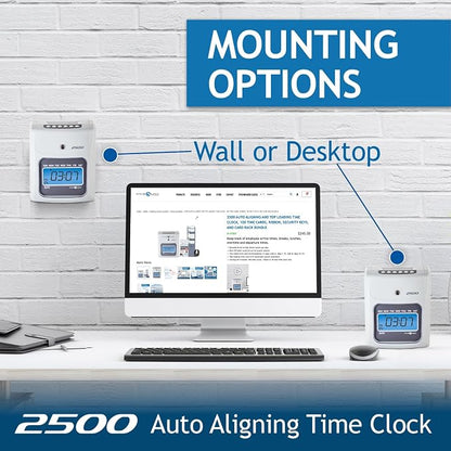 Pyramid Time Systems Small Business 2500 Time Clock Bundle, Unlimited Employees - Image 5