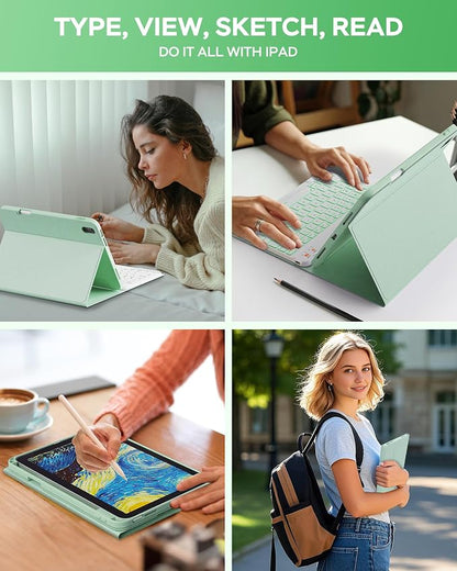 Folio Keyboard Case for iPad 10th Gen 10.9 inch and iPad 11th, Magnetic - Image 7