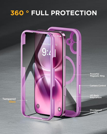 Miracase Magnetic for iPhone 16 Plus Case Full-Body Phone - Image 2