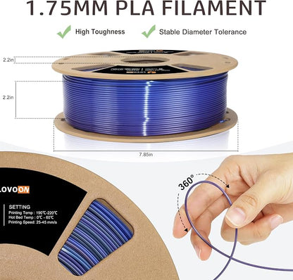 LOVOON pla Filament 1.75mm Color Shift, 3D Printers Filament NEW - Image 3