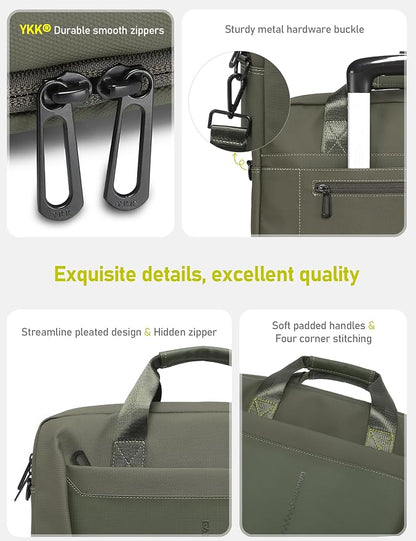13-14 Inch Laptop Shoulder Bag Business Briefcase Water Resistant Computer - Image 5