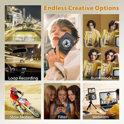 5K Digital Camera for Photography, 80MP Vlogging Camera for YouTube - Image 9
