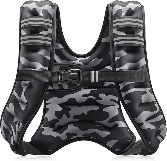 ZELUS Weighted Vest, 6lb/8lb/12lb/16lb/20lb/25lb/30lb Weight Vest by ZELUS