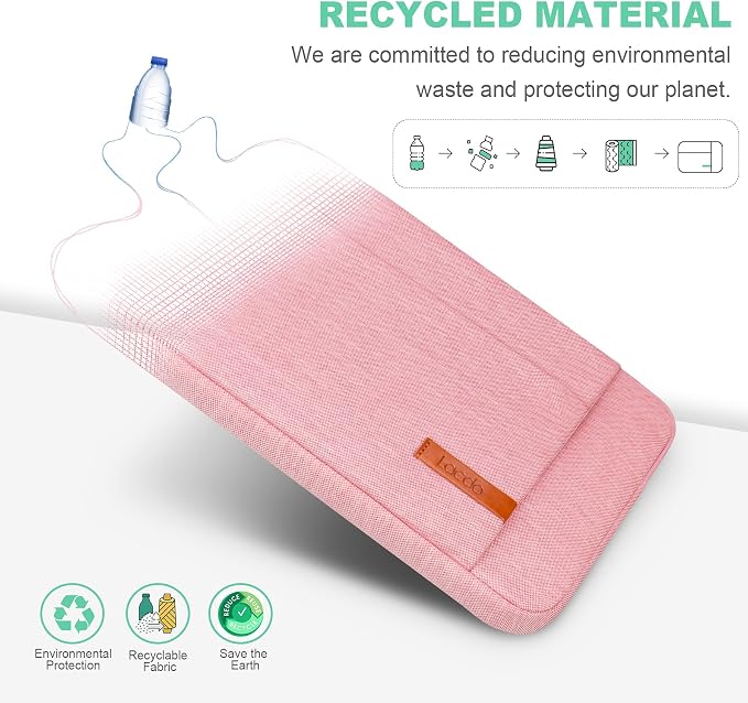 Lacdo Laptop Sleeve for Women, 14 Inch Laptop Sleeve Case for HP Lenovo Dell - Image 2