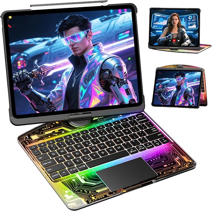 KITONE Transparent Case with Wireless Keyboard by Unknown