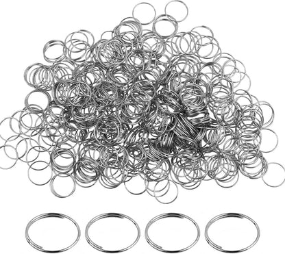 500PCS Stainless Steel Bright Silver Chandelier Split Rings, 0.47inch Diameter by Tighall