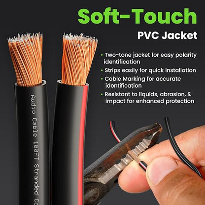 GEARit Speaker Wire 14 Gauge, Speaker Cable 200ft - Image 2