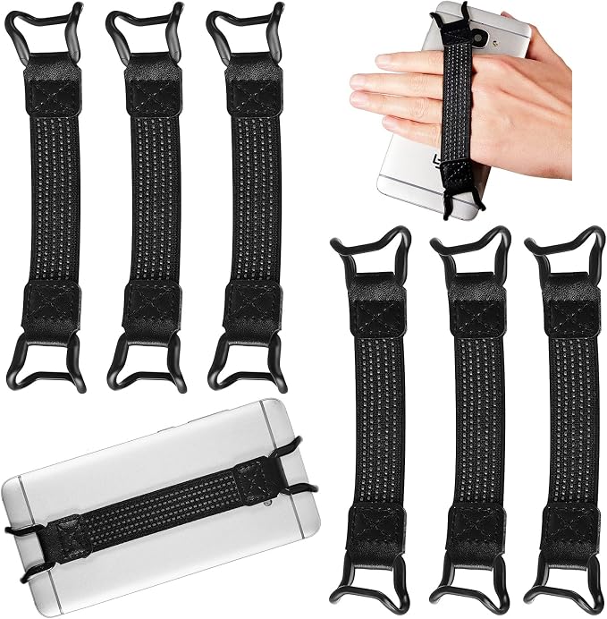 Weewooday 6 Pieces Mobile Phone Security Hand Strap Holder Security Hand Grip by Weewooday