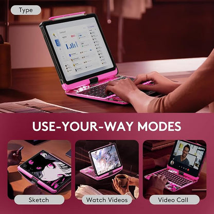 GUSGU Transparent Case with Wireless Keyboard only - Image 4