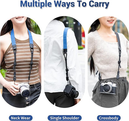 Blue Minimalist Denim lifestyle Camera Shoulder Neck Strap - Image 4