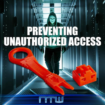 NTW Network Port Blocker & Dust Cover, Ethernet Port Protector, Secure RJ45 - Image 4