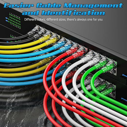 3 Feet Cat6 Patch Cables, Solid Pure Copper Patch Cord, Cat 6 Ethernet Cable - Image 3