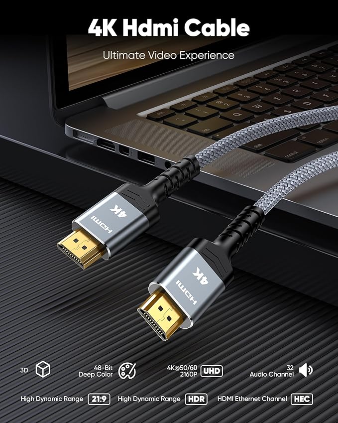Highwings 4K Long HDMI Cable 13FT/4m - Image 4
