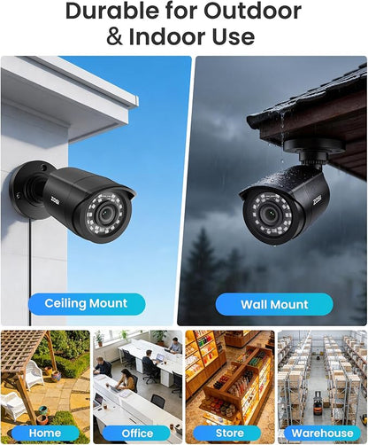 ZOSI 16 Channel Security Camera System, 8 x 1080P Outdoor Indoor Weatherproof - Image 5