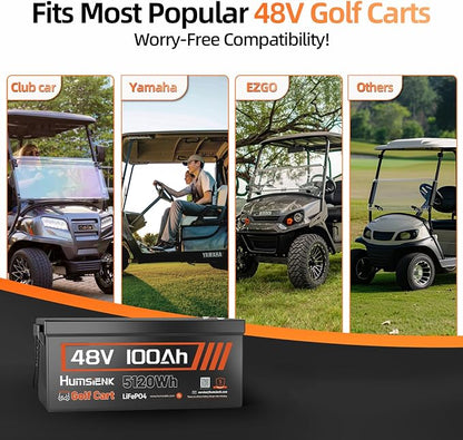 4PCS 48 Volt Lithium Battery for Golf Cart - Image 5