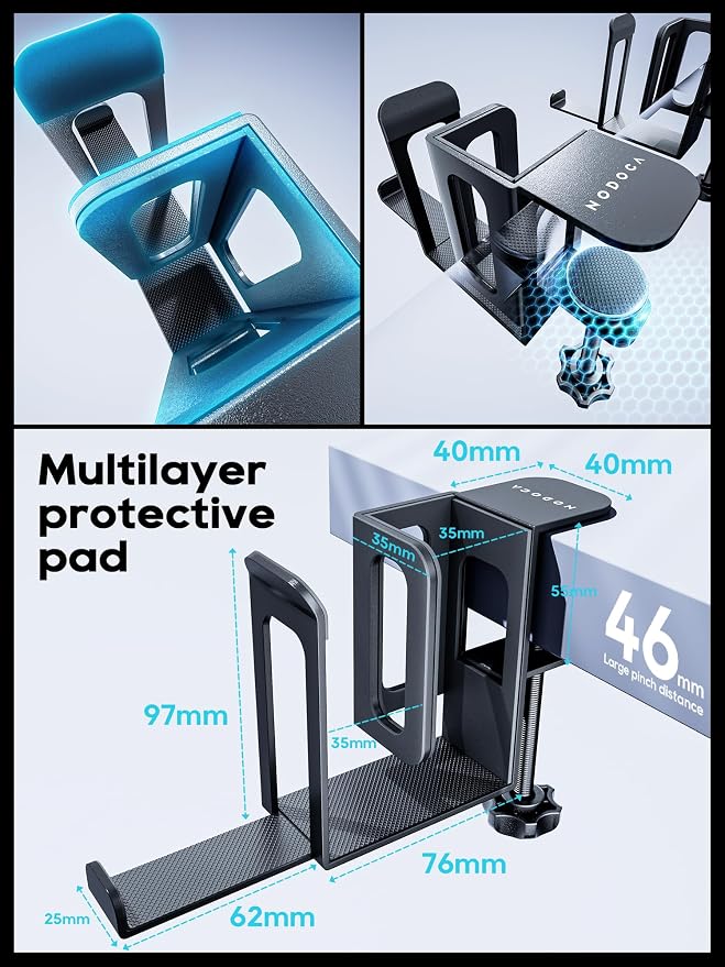 NODOCA 2-Slot Laptop Storage for Desk, Vertical Laptop Stand, MacBook Vertical - Image 5