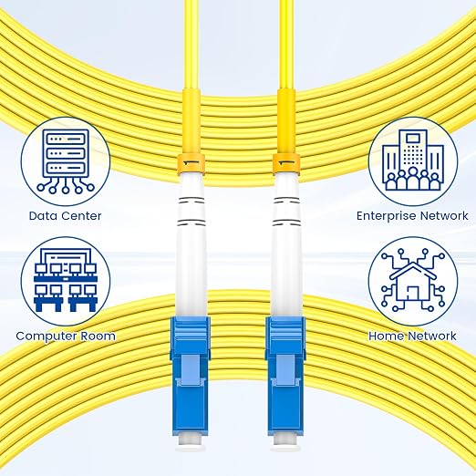 OS2 LC to LC Fiber Patch Cable 3m/10ft, 1G/10Gb 9/125um SIMPLEX LC/UPC SMF - Image 6