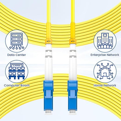 OS2 LC to LC Fiber Patch Cable 3m/10ft, 1G/10Gb 9/125um SIMPLEX LC/UPC SMF - Image 6