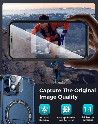 Goton for iPhone 12 Case with Privacy Tempered Glass Screen Protector & Camera - Image 7