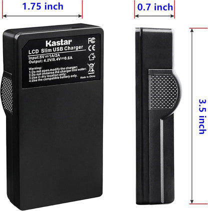 Kastar Battery & LCD Slim USB Charger - Image 3