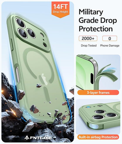 FNTCASE for iPhone 17 Pro Case: Translucent Matte Cases - Image 5