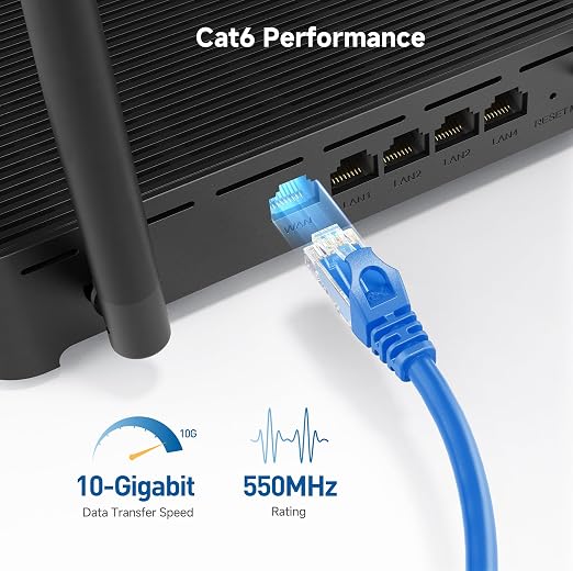 Cable Matters 10Gbps Snagless Cat 6 Ethernet Cable - 4ft - Image 3