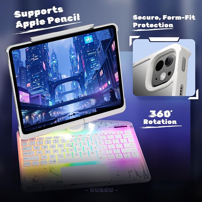 KITONE Transparent Case with Wireless Keyboard only - Image 3