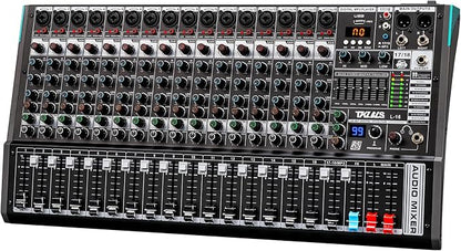 Audio Mixer, TKLBLS Professional 16 Channel DJ Mixer Board by TKLBLS