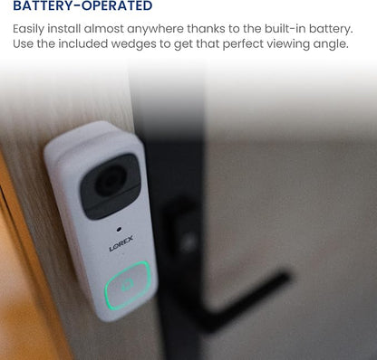 Lorex 2K Wireless WiFi Smart Video Doorbell Camera | No Subscription Fee | 32GB - Image 5