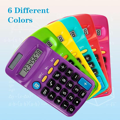 12 Pack Small Calculator Bulk: 8 Digit Hand Held Basic Calculator Solar Battery - Image 3