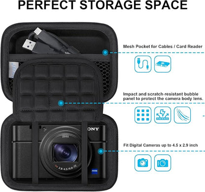 Lacdo Camera Carrying Case for Sony RX100 VII/ RX100 VI/ RX100 V/ RX100 IV/ - Image 2