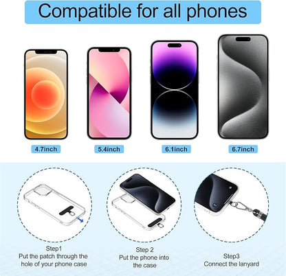 takyu Phone Lanyard, 2 Pack Adjustable CellPhone Lanyard Crossbody Neck Strap & - Image 5