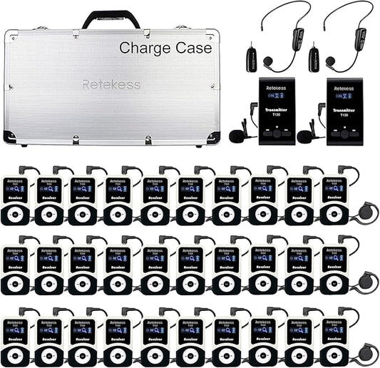 Retekess T130 Tour Guide System, Tour Guide Headsets by Retekess